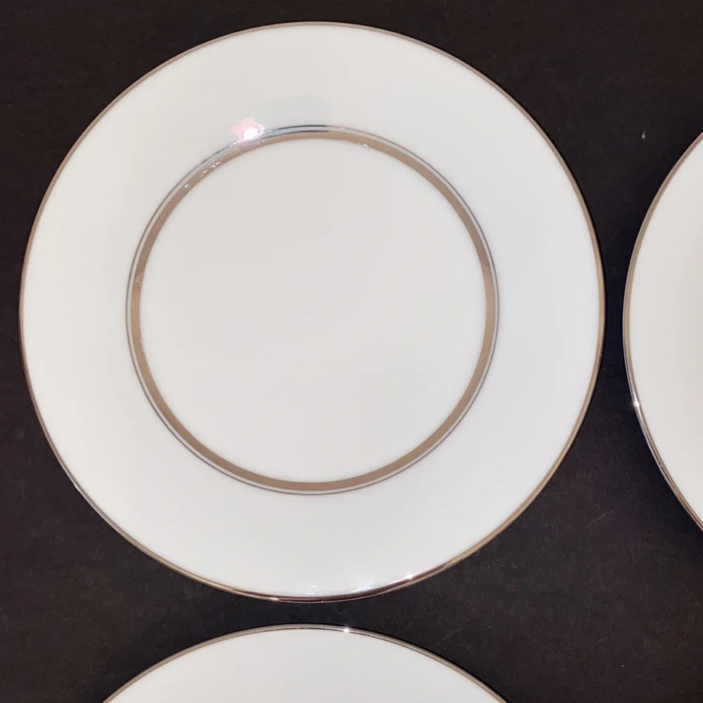 Noritake Galaxy 6527 Salad China Plates Vintage Set of 4